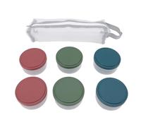 Semme Récipient à Condiments Réutilisable, 6 Pièces, Récipient à Sauce en Plastique Anti-fuite avec Couvercles pour Boîte à Déjeuner, Préparation de Repas, Stockage de Cosmétiques