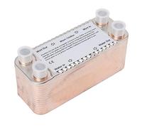 Semme Refroidisseur à Contre-courant en Acier Inoxydable à 30 Plaques, Outil de Refroidissement Efficace pour Bière Brassée à Domicile avec Filetage NPT/2 Pouces