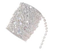 Semme Rouleau de Chaîne de Perles Acryliques Colorées, 30 M, 10 Mm, pour Décorations Festives, Projets Artisanaux de Bricolage et Décoration d'intérieur élégante