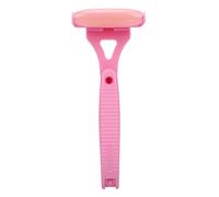 Semme Rouleau Facial pour Soins de la Peau, Rouleau de Massage Corporel, Applicateur de Lotion pour le Dos avec Longue Poignée pour le Visage, les Jambes, Refroidissement du Dos, (PINK)