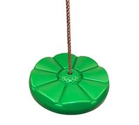 Semme Semme Balançoire à Disque en Plastique avec Corde PE pour Enfants, Ensemble de Cordes d'escalade pour Aire de Jeux pour s'amuser en Plein Air (Rouge) (Green)