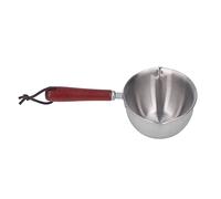 Semme Semme Chauffe-café au Lait - Pot en Acier Inoxydable 304 avec Poignée Froide et Double Bec Verseur pour un Chauffage et une Fonte Efficaces (120ML) (200ML)