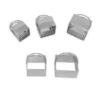 Semme Semme Ensemble de 5 Emporte-pièces en Acier Inoxydable avec Poignée pour la Pâtisserie et les Friandises Amusantes, Idéal pour les Enfants et les Adultes Célébrant Ensemble (fleur) (Quadratique)