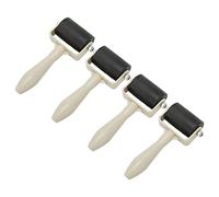 Semme Semme Ensemble de Rouleaux Brayer en Caoutchouc 4 Pièces pour l'artisanat Flexible, Poignée Antidérapante Facile à Saisir, pour la Peinture et l'estampage