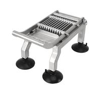 Semme Semme légumes Commercial en Acier Inoxydable avec Ventouses Antidérapantes pour une Uniforme et sans Effort des Oignons, des Pommes de Terre et Plus Encore (15mm) (15mm) ()