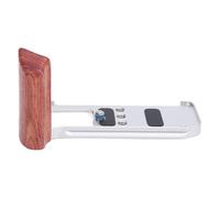 Semme Semme Plaque de Dégagement Rapide pour Caméra en Forme de L, avec Poignée en Bois et Alliage d'aluminium pour X M5, Compatible avec Les Systèmes Arca