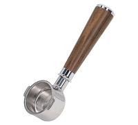 Semme Semme Porte-filtre sans Fond de 51 Mm avec Panier en Acier Inoxydable pour Machines à café EC0310 (Bois de santal violet de type A) (Branche d'acide noir de type A)