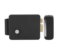 Semme Serrure de Porte électrique DC12V, Système de Contrôle D'accès à Ouverture Droite avec Bouton et clé de Déverrouillage pour Bâtiment D'hôtel Résidentiel