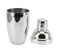 Semme Shaker de Barman Professionnel doré en Acier Inoxydable 304 pour Mélanger des Cocktails, du thé au Lait, des Boissons Mélangées, Passe au Lave-vaisselle, Ensemble de 2 Pièces (SILVER)