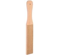 Semme Strop d'affûtage du Cuir Double Face avec Manche en Bois, Outil Professionnel pour Rasoirs, Couteaux, Maroquinerie, Surfaces Rugueuses pour l'affûtage 28 X 4 X 15,5 Cm