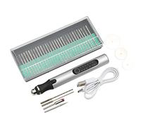 Semme Stylo de Gravure Portable par [votre Nom de marque] Outil de Gravure sur Métal à 3 Vitesses pour la Fabrication de Bijoux, et Artisanat sur Verre (SILVER)