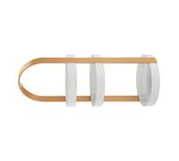 Semme Support de Rangement Rond à 3 Couches avec Poignée Intégrée, élégant et Support pour Salle de Bain/Chambre à Coucher et Organisation du Maquillage (Gray) (Gray) (Abricot)