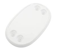 Semme Table à Manger Amovible pour Bateau, avec 4 Porte-gobelets, Plateau Rectangulaire en ABS Blanc pour Yacht RV, Taille 680x410mm