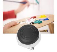 Semme Tasse de Peinture à l'huile en Acier Inoxydable, Récipient à Double Trempette F, Conception à l'épreuve pour les Artistes en Plein Air, Fournitures d'art Pratiques de Taille Moyenne (acier