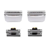 Semme Tête de Rechange en Feuille pour Série 5, Humide Sec, Lot de 2 | Matériau ABS, Rasage à Sec et Humide, Nettoyage par Rinçage Sous le Robinet, Compatibilité Série 5, Accessoire de Rasoir