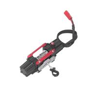 Semme Treuil RC électrique Double Moteur en Alliage d'aluminium, Accessoire simulé pour Voiture SCX10 90046 D90 /10 RC 6-8V (rouge)