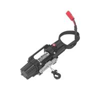 Semme Treuil RC électrique Double Moteur en Alliage d'aluminium, Accessoire simulé pour Voiture SCX10 90046 D90 /10 RC 6-8V (BLACK)