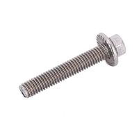 Semme Vis à Bride Hexagonale M6 en Acier Inoxydable SS304, Boulons de Rondelle, Attaches de Service pour l'industrie et la Construction, 10 Pièces (M6*35)