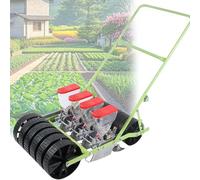 Semoir de Jardin Manuel générique à 4 Rangs pour la Plantation de légumes | Fonctionnement manuel, profondeur de semis réglable, espacement des rangs et des plants réglable, semis de précision,