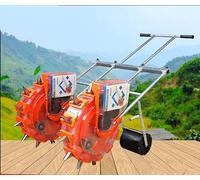 Semoir manuel à double rouleau, distributeur de graines manuel multifonction - Outil de jardinage de précision pour une plantation efficace de graines de jardin et de ferme, 8 bouches (5 bouches)