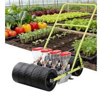Semoir manuel de jardin, planteur de légumes à pousser à la main pour graines de maïs, arachides et radis, espacement réglable de 1 à 6 rangées, outil de plantation efficace