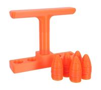 Semoir Manuel de Jardin pour Graines et Semis, Outil Léger Orange | Plastique, Compatible Plusieurs Types de Semences et Sols, Réduit la Fatigue, Plantation