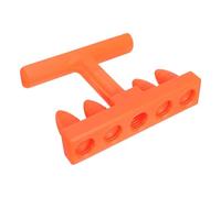 Semoir Manuel en Rangs Orange pour Petites Graines, Outil Jardin | Plastique, pour Semis Réguliers et Travail au Banc, Réduit L'effort, 1 Set