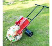 Semoir Manuel, épandeurs D'engrais Et De Fertilisant Portatif Semoir De Maïs à Rouleaux, épandeur D'engrais, Profondeur De Plantation 6,5-7,5 Cm Pour Soja, Arachide, Maïs, Coton, Soja (6 Holes)