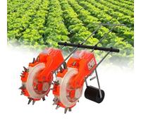 Semoir-planteur de Jardin à Pousser, semoir Manuel à Deux Roues avec Distributeur d'engrais, Machine Manuelle pour Le semis du maïs et du soja - Idéal pour l'agriculture et Le Potager.(5 Mouths)