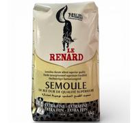 Semoule de Blé Dur Extra-Fine Le Renard, Qualité Supérieure, 1kg