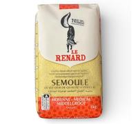 Semoule de Blé Dur Le Renard, Qualité Supérieure, 1kg (1, moyen)