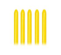 Sempertex Lot de 50 ballons moulables de 260 cm 5 x 15 cm Jaune uni