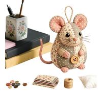 Sempidka Kit De D'Ornement Souris - Kit Créatif Débutant DIY Décoration Souris | Coffret Artistique Création Animaux 3D | Idée Cadeau Pour Débutants Adultes Femmes Passionnés Loisirs Créatifs