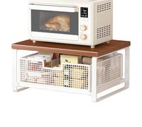 Sempidka Support d'imprimante avec Rangement | avec Panier de Rangement Multifonction | Rangement pour Imprimante sous Bureau - pour Usage Domestique, Cuisine, Plan de Travail, Four, Grille-