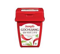 Sempio (500g/1.1lbs) - Pâte de piment coréenne, douce, savoureuse et épicée. Sauce au poivre rouge pour Tteokbokki, cuisine coréenne. Végétalien