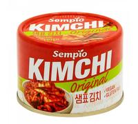 Kimchi en Conserve de Sempio (Original, 160g) - Chou Napa coréen authentique en conserve. Végétalien, Non-OGM