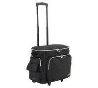 SEMPLIX Chariot pour machine à coudre 50 x 43 x 32 cm pour toutes les machines à coudre domestiques, mallette pour machine à coudre pour un transport confortable et un rangement sûr