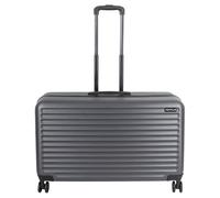 SEMPLIX Trolley pour machines à coudre domestiques de tous types, boîtier rigide à haute mobilité et capacité de rotation à 360° grâce à 4 roulettes lisses, gris acier, 71,5 x 30 x 40 cm, Moderne