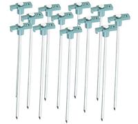 Semptec Piquets de tente 25,5 cm pour sols durs et pierreux Ø 7 mm – 12 pièces