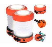Semptec 2 lampes de camping télescopiques avec dynamo