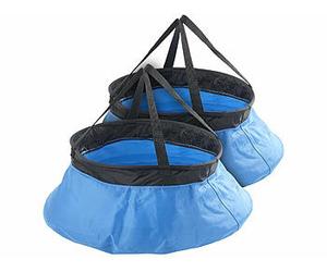 Semptec 2 seaux de camping pliables en nylon - 10 L