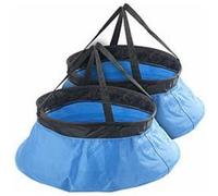 2 Seaux De Camping Pliables En Nylon - 10 L Multicolore
