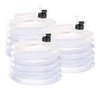 Semptec : 3 bidons à eau pliables pour le camping / jardinage - 10 L transparent G