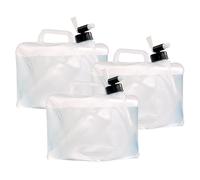 Semptec 3 bidons pliables cubiques avec robinet intégré - 5 L