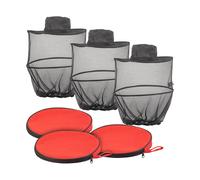 Semptec 3 chapeaux pliables compacts avec moustiquaire intégrée, maille 300