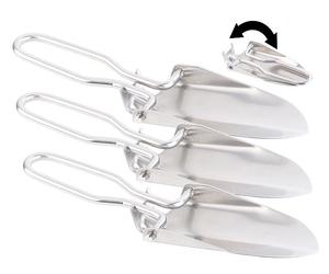 Semptec 3 mini-pelles pliables en acier inoxydable