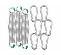 Semptec 3 ressorts pour fauteuil suspendu avec 6 mousquetons jusqu'à 120 kg