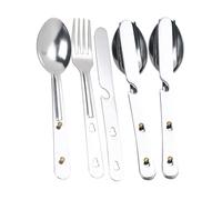 Semptec 3 sets de 3 couverts de camping en acier inoxydable