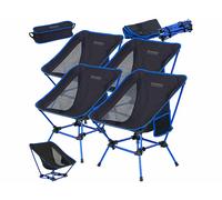 Semptec 4 chaises de camping pliables