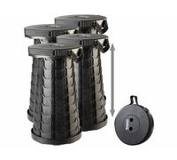 Semptec 4 tabourets de voyage pliables avec sangle